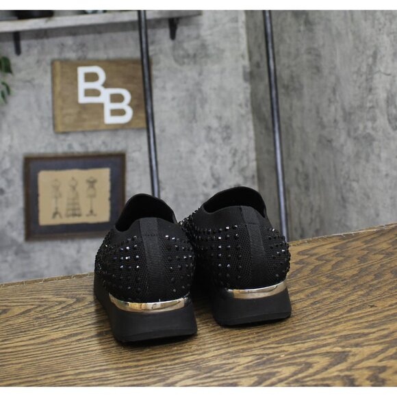 Kenneth Cole Reaction Womens Cameron Jewel Jogger Sneaker RLF1001SX Black 9M - Picture 4 of 11